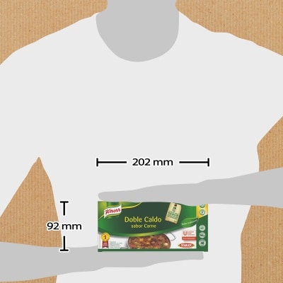 Knorr Caldo Doble Carne pastilla sin gluten 960g - 
